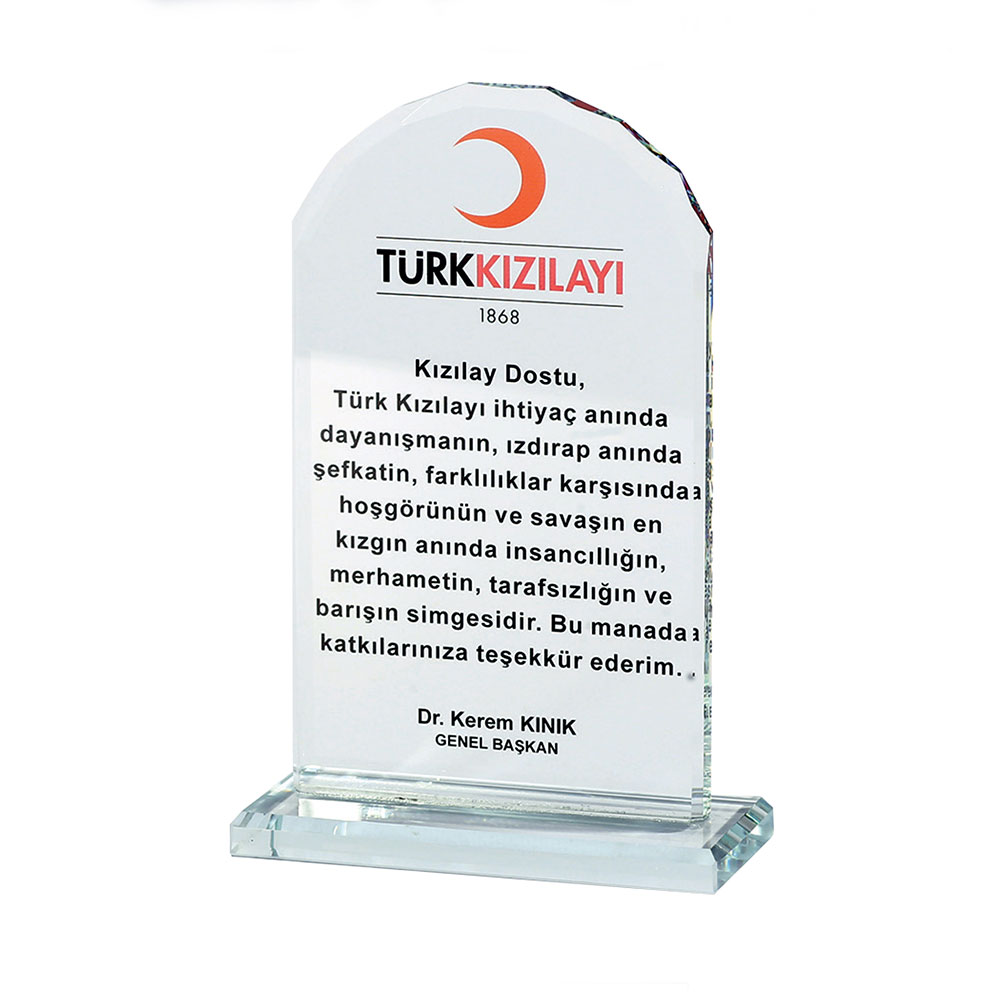 ÜLKÜ KRİSTAL PLAKET isimli ürünün 1. resmi