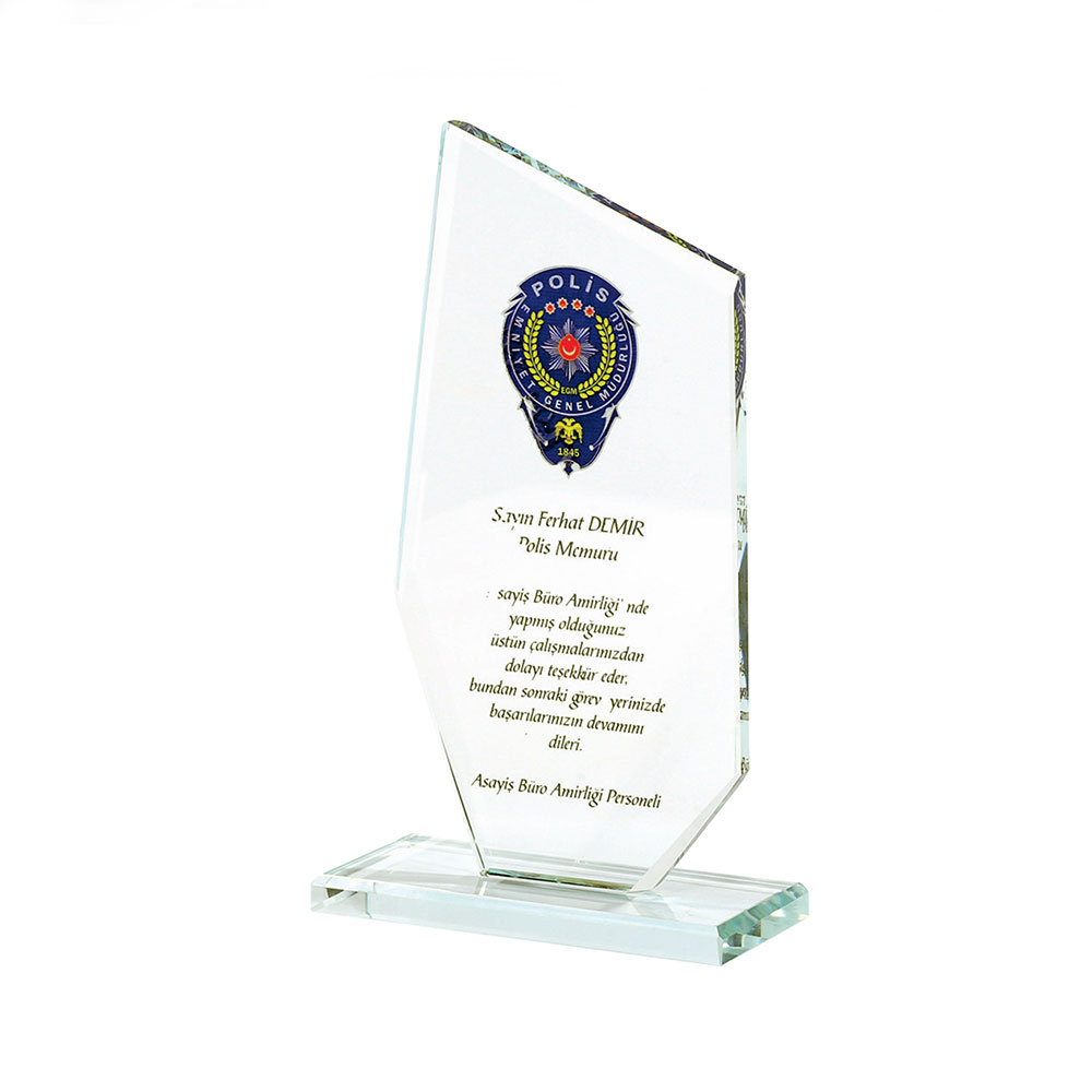 KAŞGAR ŞEFFAF KRİSTAL PLAKET isimli ürünün 1. resmi