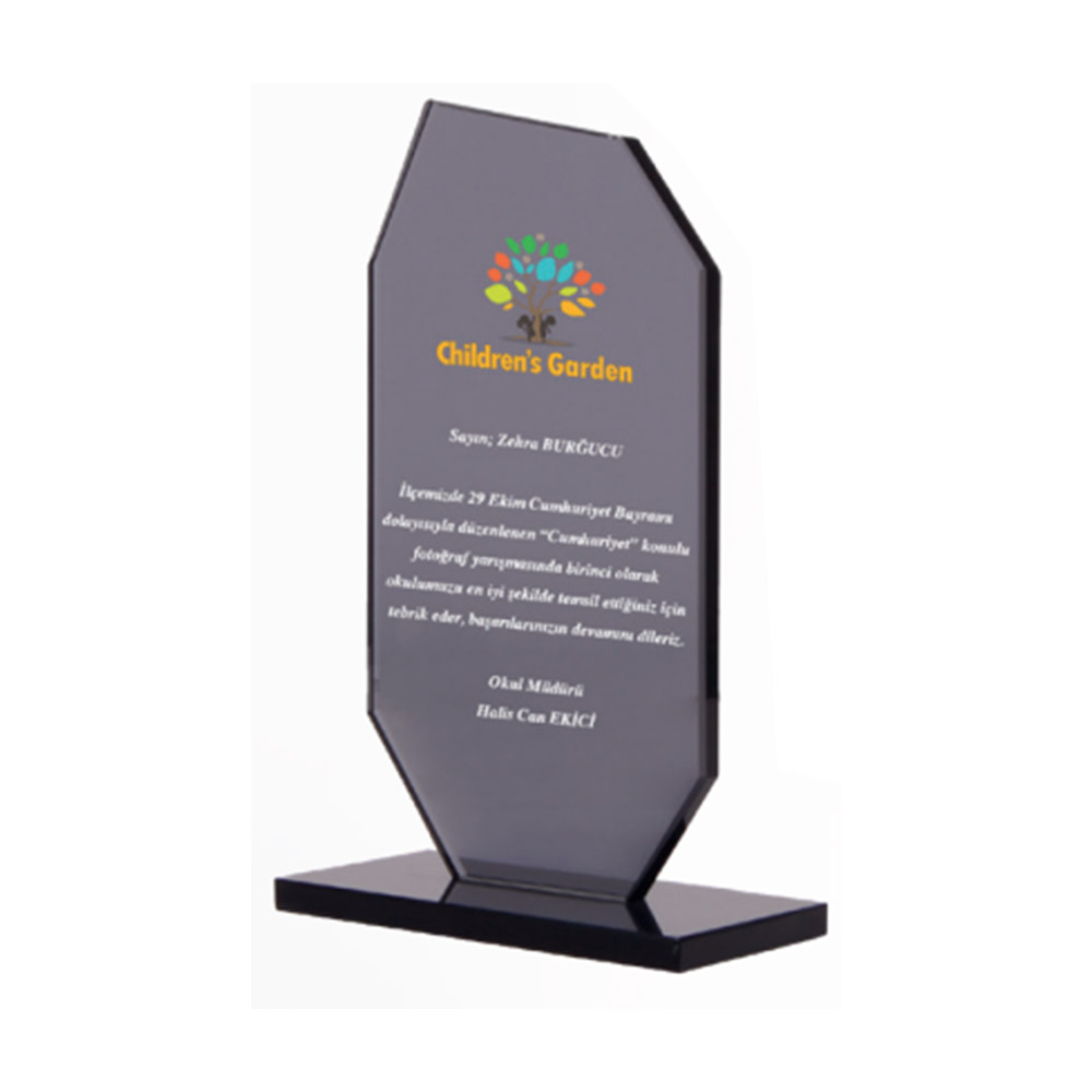 OSKAY SİYAH KRİSTAL PLAKET isimli ürünün 1. resmi