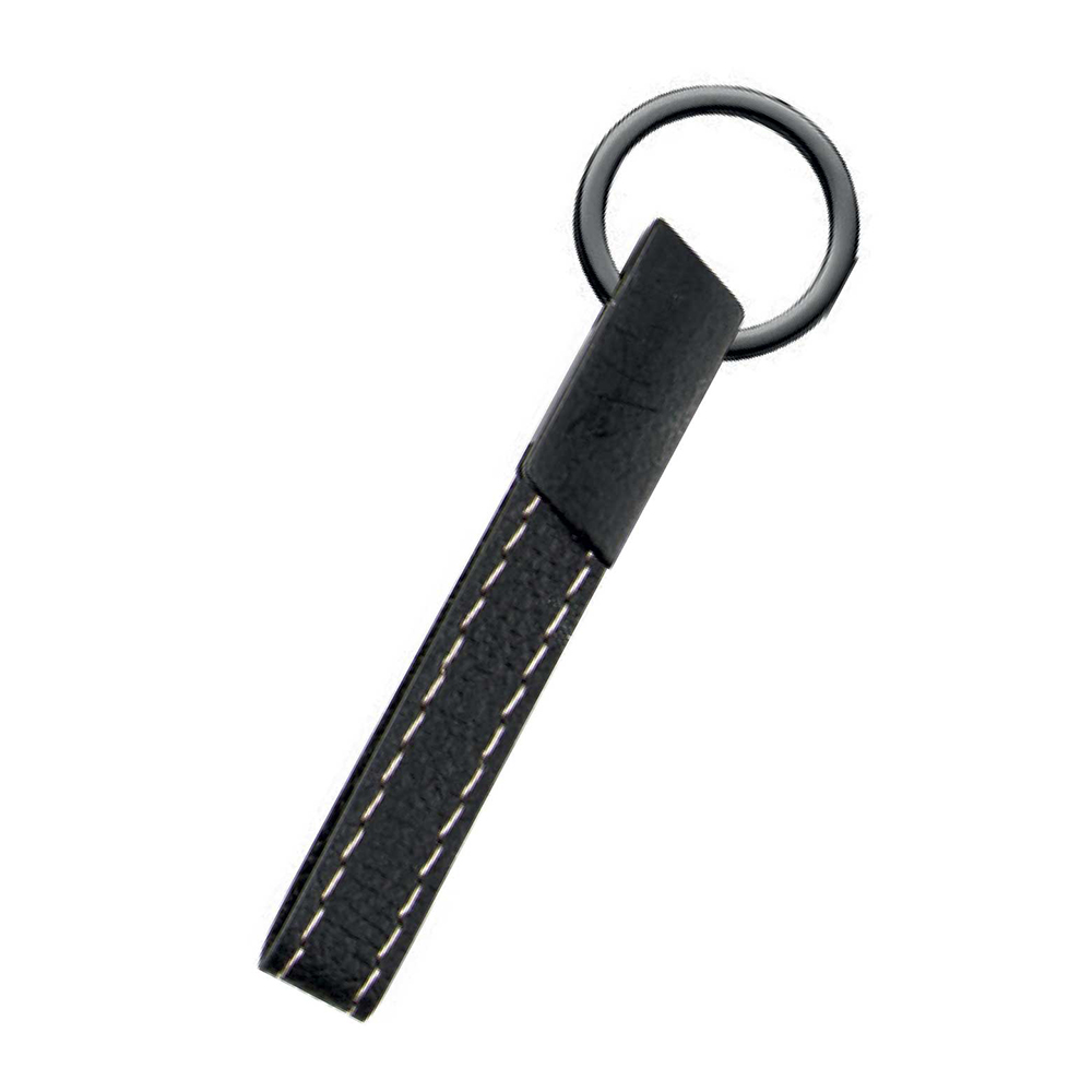 MAÇKA SİYAH METAL-DERİ ANAHTARLIK isimli ürünün 1. resmi