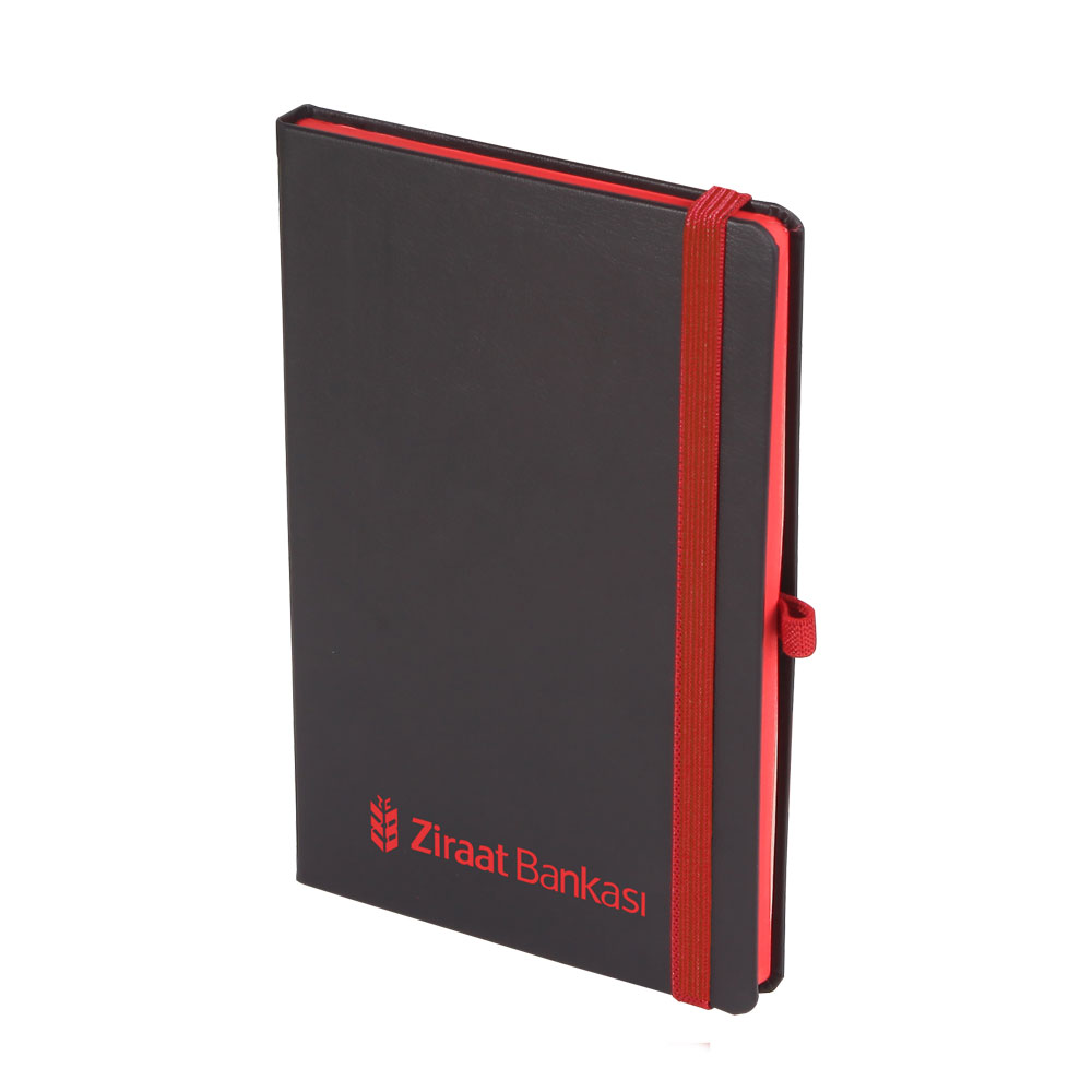 TUNALI KIRMIZI TARİHSİZ DEFTER (13X21 CM) isimli ürünün 1. resmi